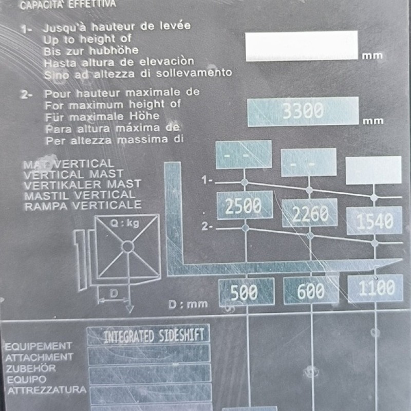 Chariot à mât Manitou MI 25 G ST5