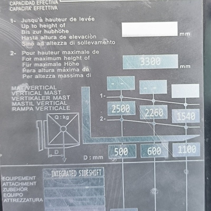 Masted forklift truck Manitou MI 25 G ST5