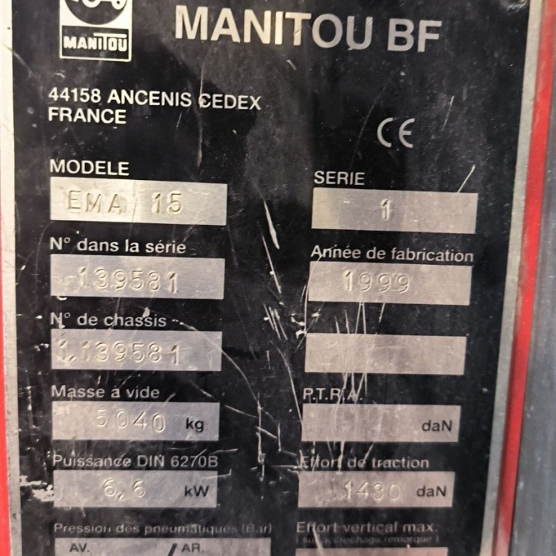 Мачтовый погрузчик Manitou EMA15