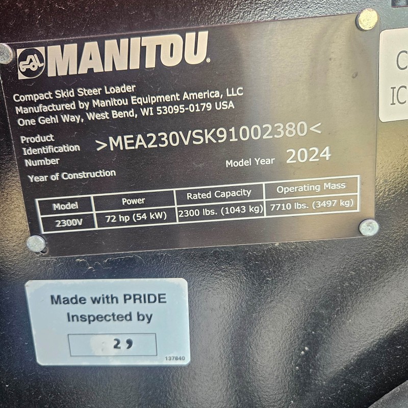 Kompaktlader Manitou 2300V