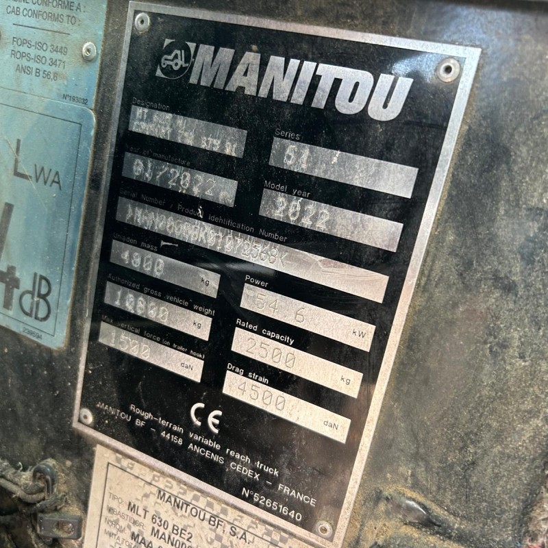 Empilhador telescópico Manitou MT 625 H Comfort