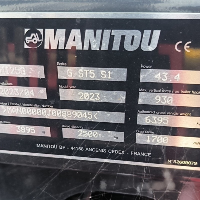 Chariot à mât Manitou MI 25 G ST5