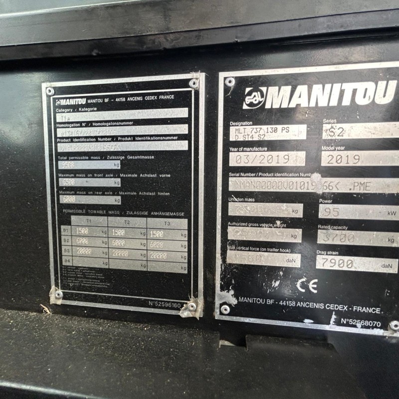 Empilhador telescópico Manitou MLT 737-130 PS+ ST4