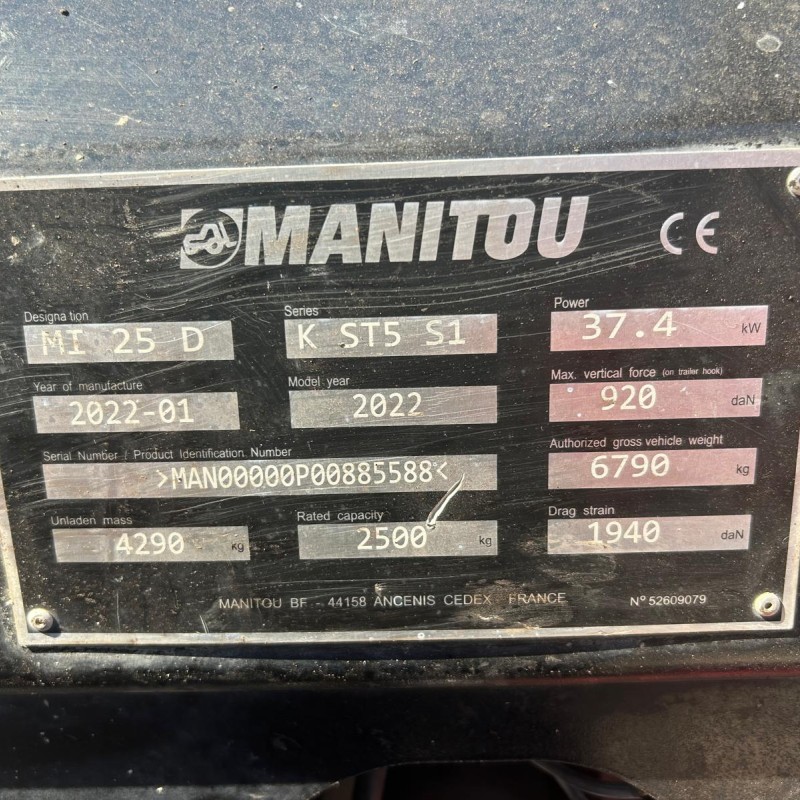 Maststapler Manitou MI 25 D ST5