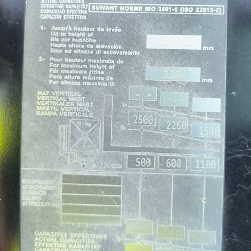 Chariot à mât Manitou MI 25 G ST5