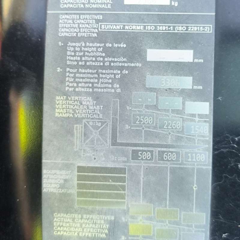 Masted forklift truck Manitou MI 25 G ST5