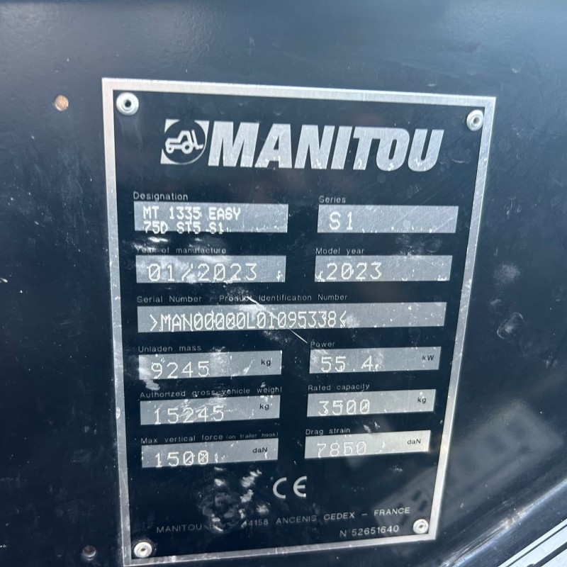 Empilhador telescópico Manitou MT 1335 easy ST5