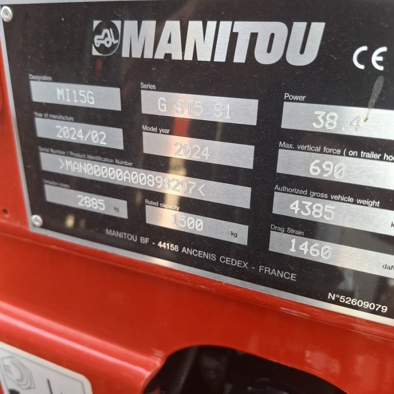 Chariot à mât Manitou MI15G