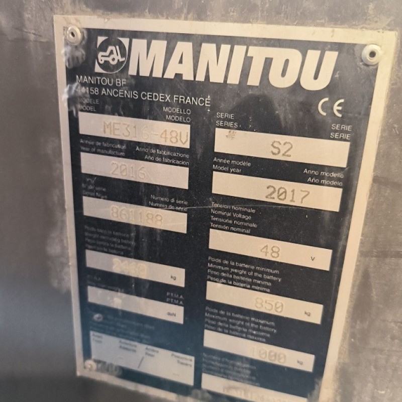 Maststapler Manitou ME316