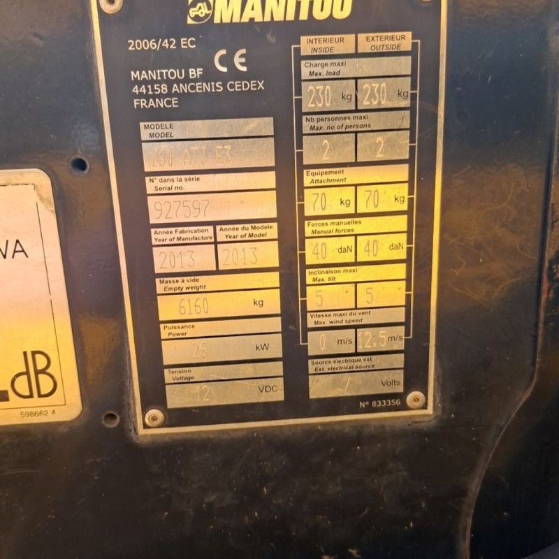 Aerial work platform Manitou 160 ATJ