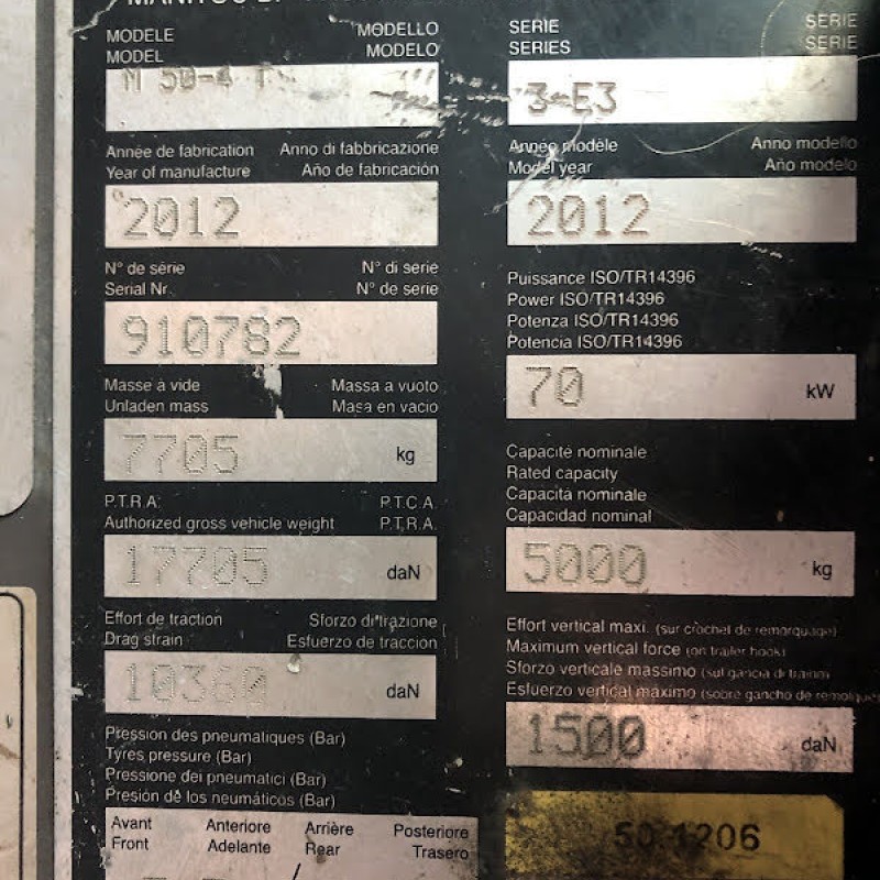 Empilhador de mastro Manitou M 50-4