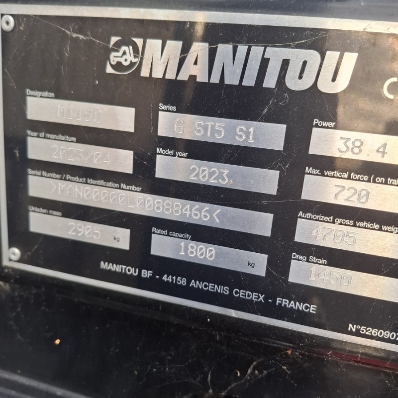 Carretilla de mástil Manitou MI18G