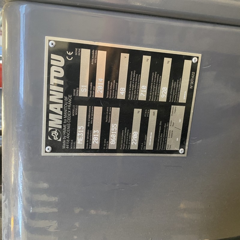 Empilhador de mastro Manitou ME315