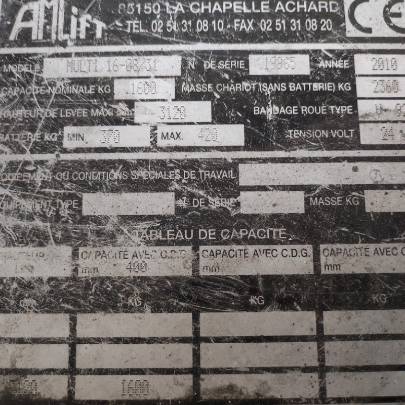 Lagertechnikgeräte Amlift MULTI 16308/31