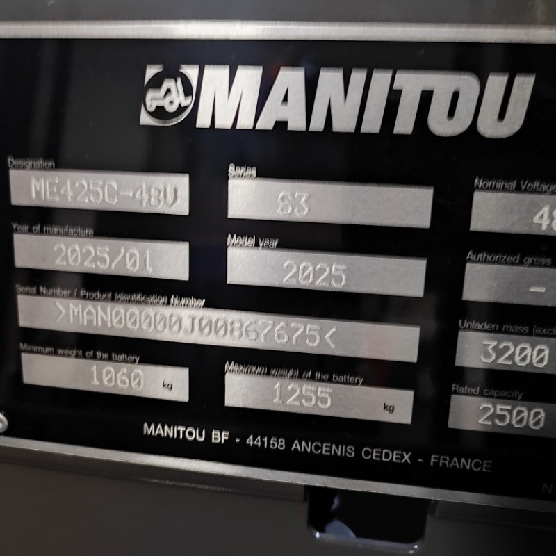 Chariot à mât Manitou ME425C