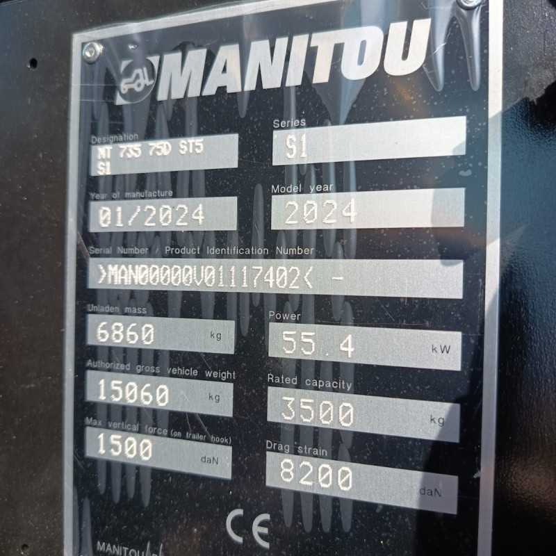 Teleskoplader Manitou MT 735 75D ST5