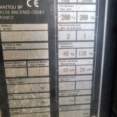 Platforma robocza Manitou 100VJR