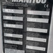 Masted forklift truck Manitou ME315